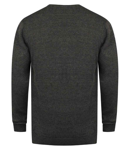 Henbury Lightweight Cotton Acrylic V Neck Sweater - Pierre Francis