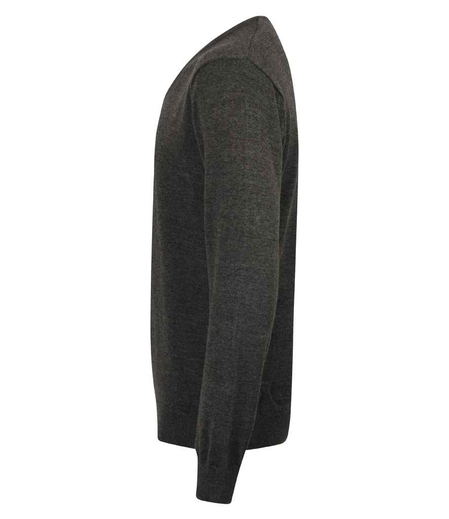 Henbury - Lightweight Cotton Acrylic V Neck Sweater