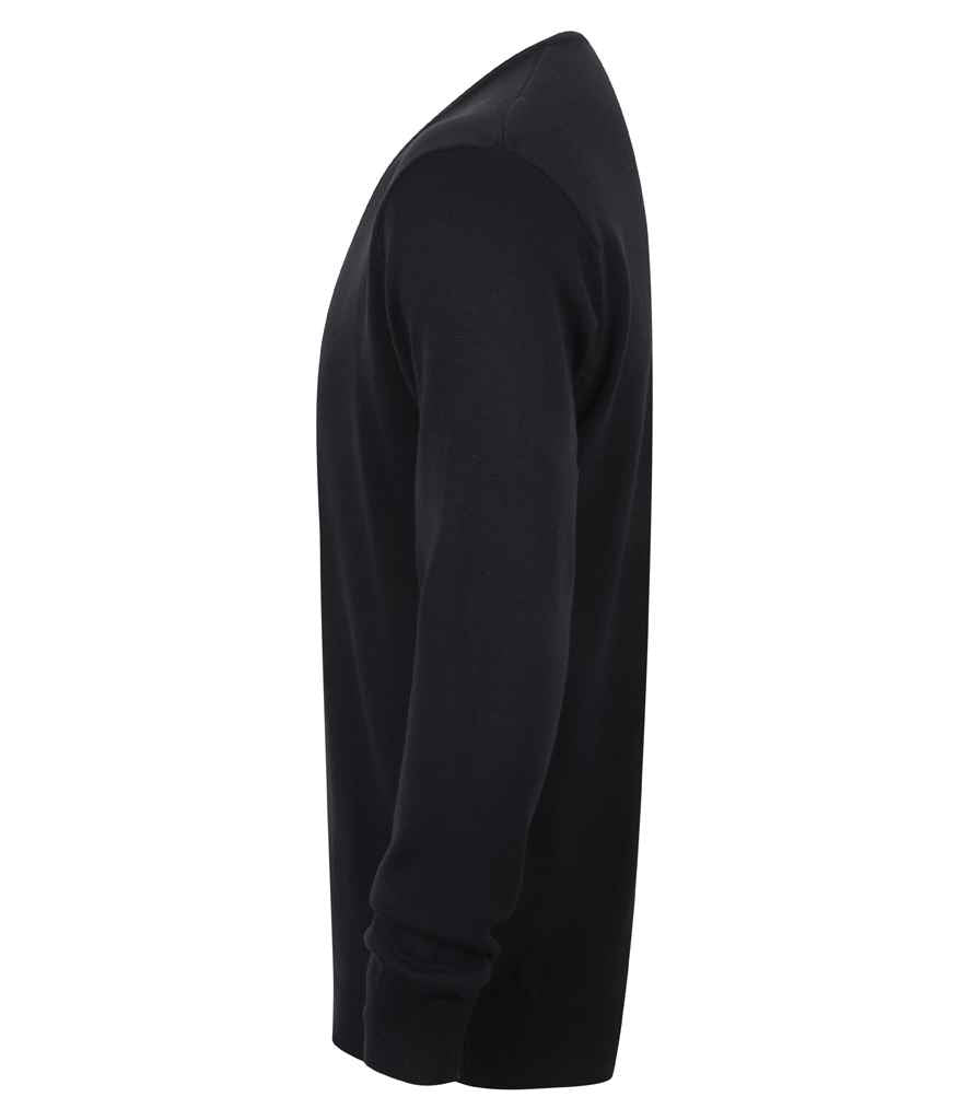 Henbury Lightweight Cotton Acrylic V Neck Sweater - Pierre Francis