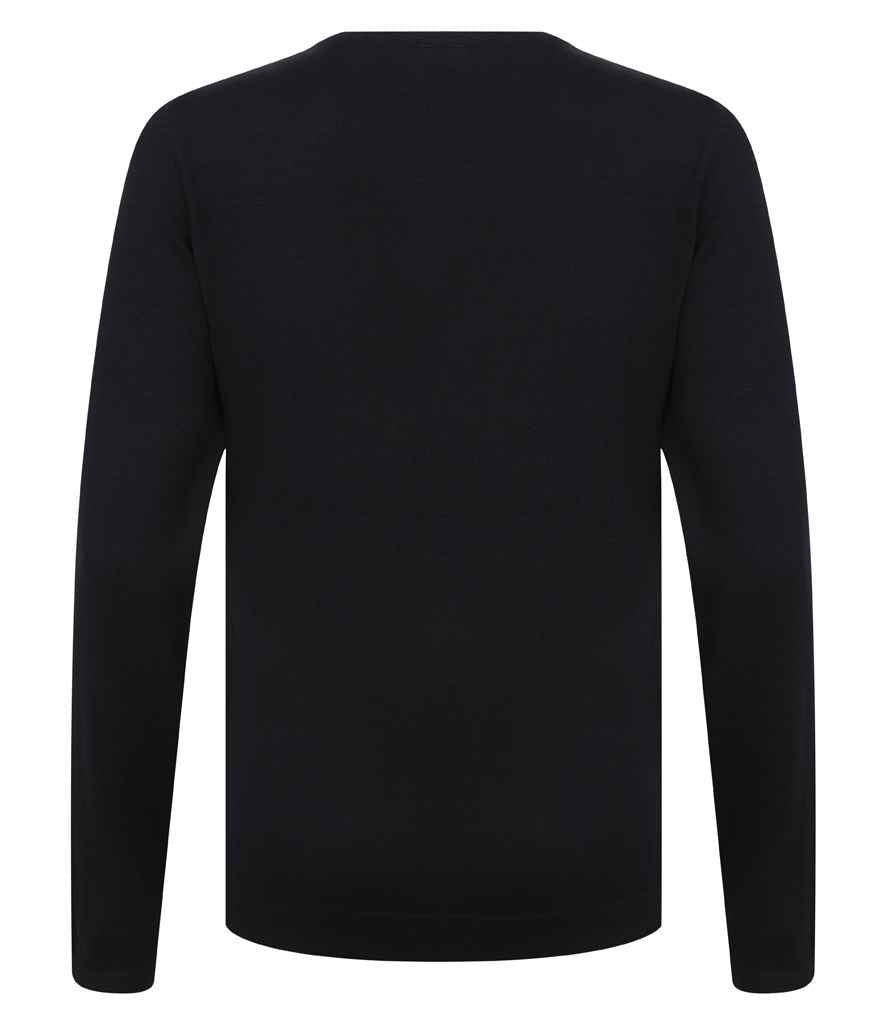 Henbury Ladies Lightweight Cotton Acrylic V Neck Sweater - Pierre Francis