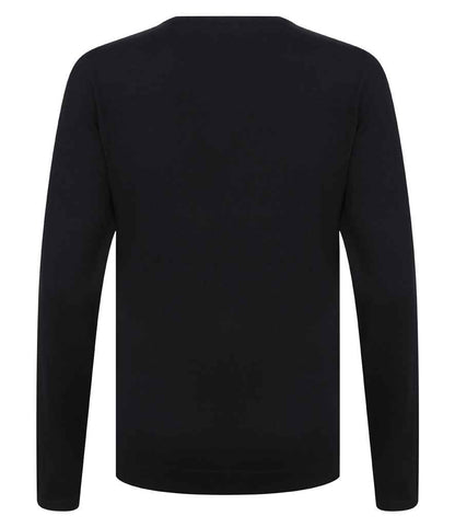 Henbury Ladies Lightweight Cotton Acrylic V Neck Sweater - Pierre Francis