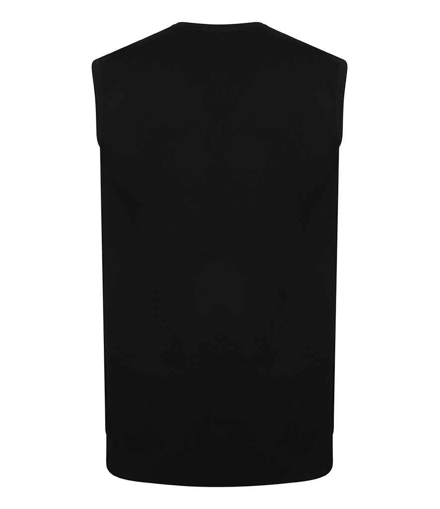 Henbury - Lightweight Sleeveless Cotton Acrylic V Neck Sweater - Pierre Francis