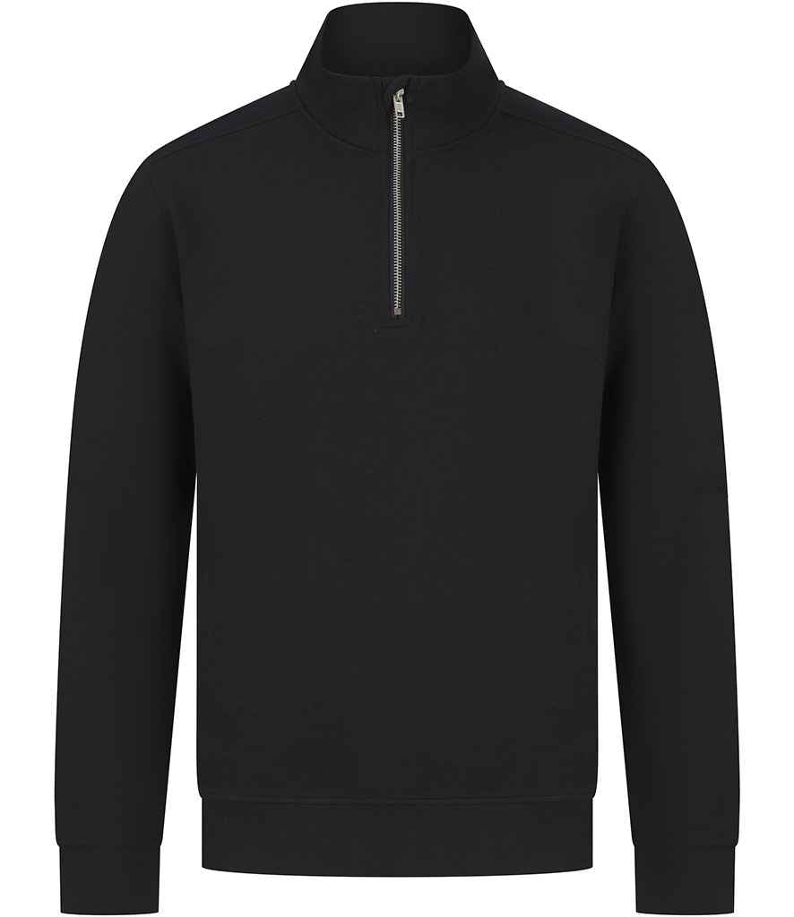 Henbury — Ekologiczna bluza unisex z zamkiem 1/4