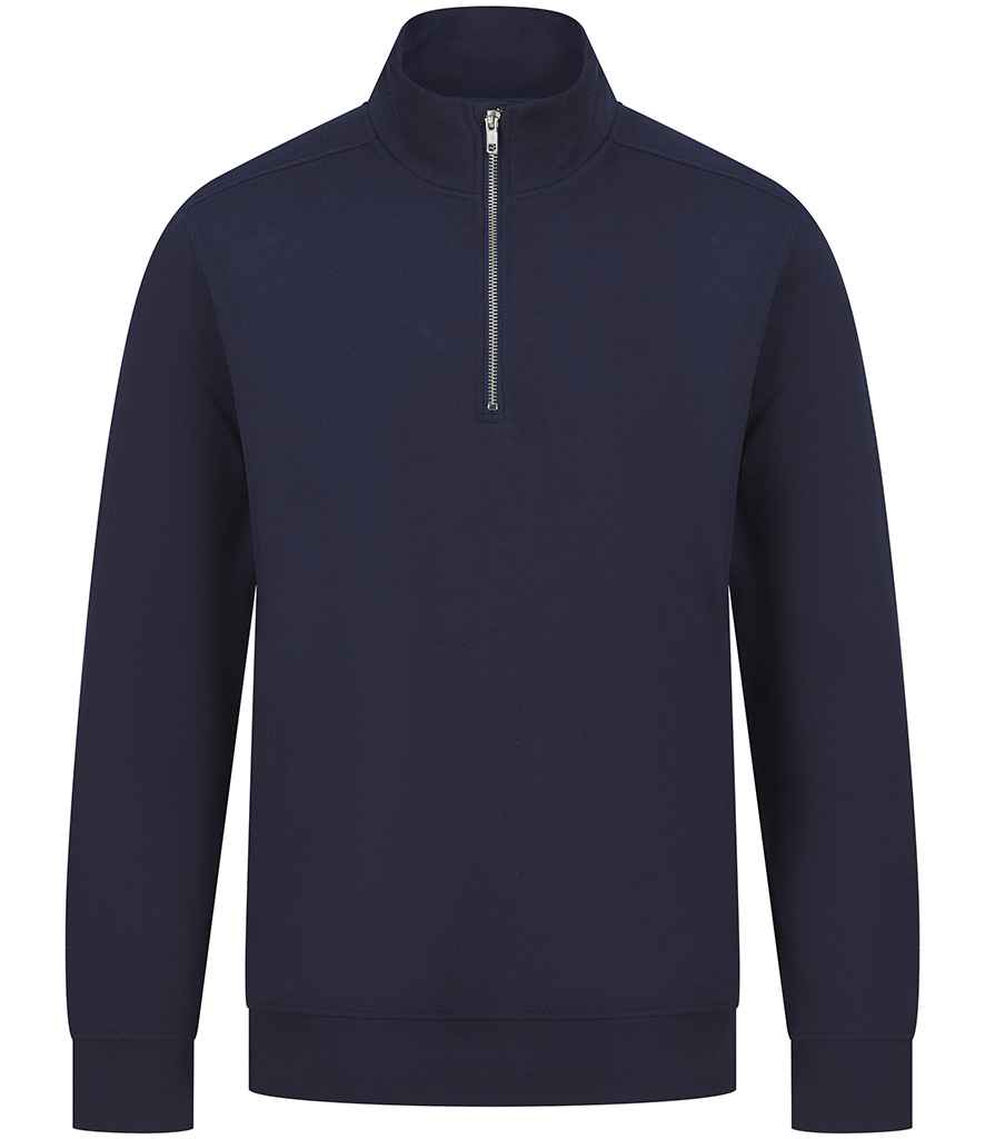 Henbury - Unisex Sustainable 1/4 Zip Sweatshirt - Pierre Francis
