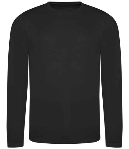 AWDis - Cool Long Sleeve Wicking T-Shirt - JC002 JBK S