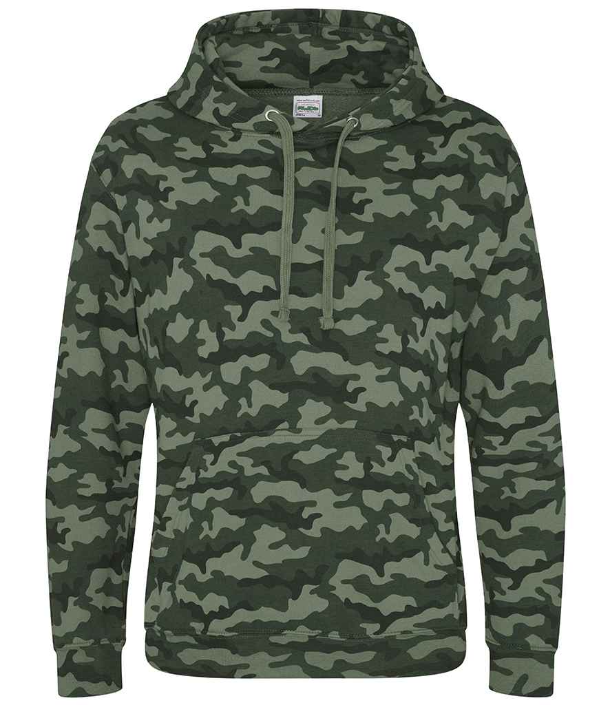 AWDis - Camo Hoodie - JH014 BKC XS