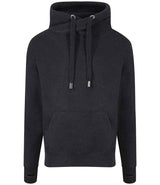 AWDis - Cross Neck Hoodie - Black Smoke (Front)
