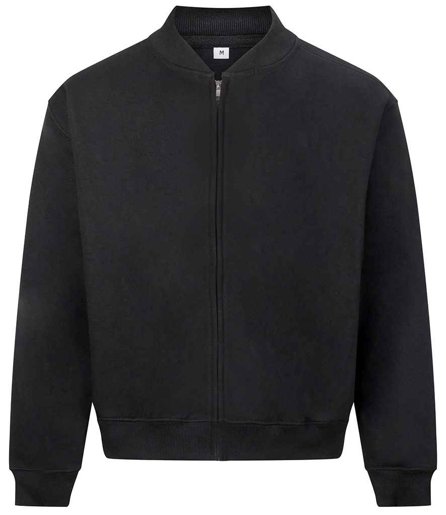 AWDis Signature Heavyweight Bomber Sweat Jacket - JH124 DBK XS