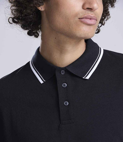 AWDis - Long Sleeve Tipped 100 Polo Shirt - Pierre Francis