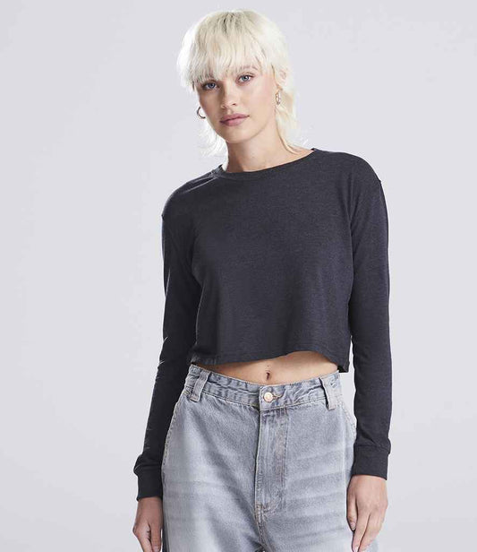 AWDis - Ladies Long Sleeve Cropped T-Shirt