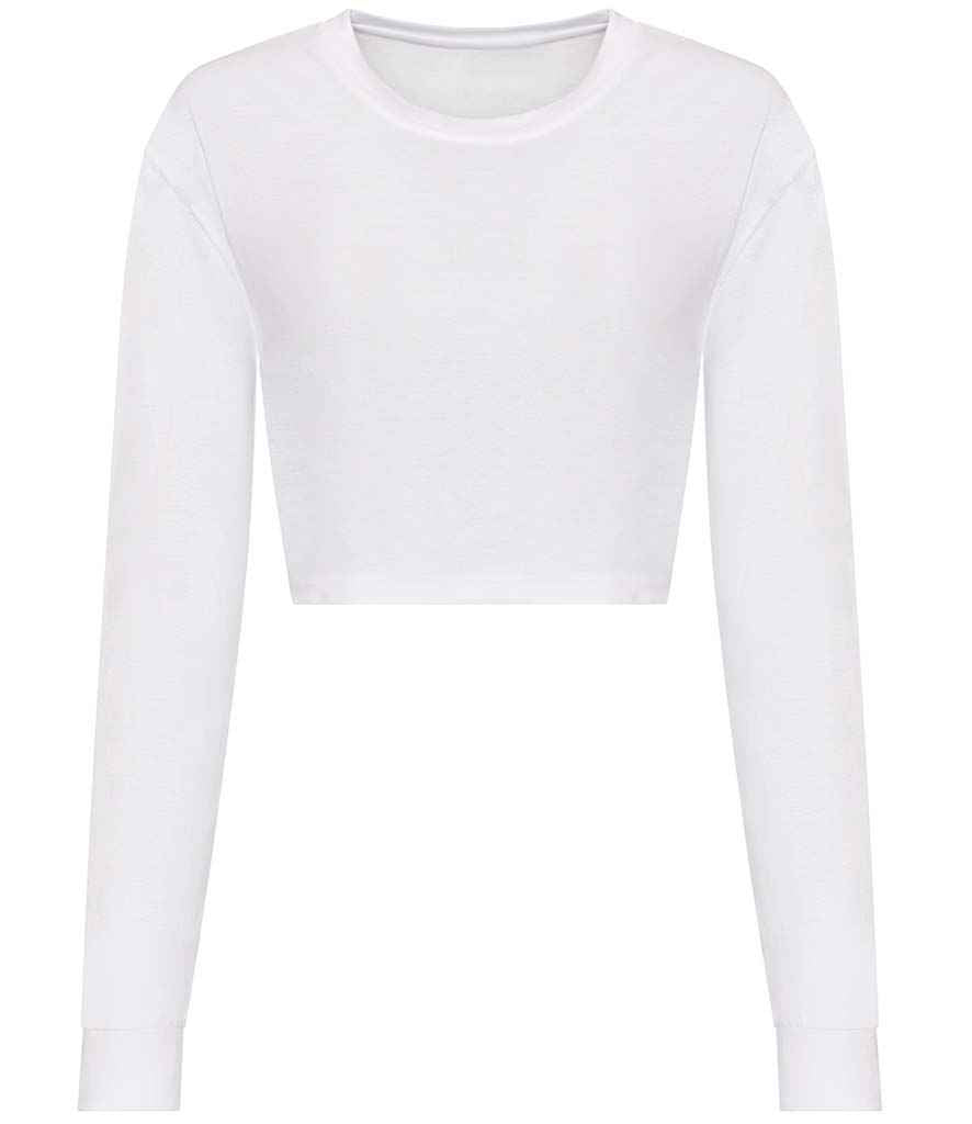 AWDis - Ladies Long Sleeve Cropped T-Shirt - JT016 SWH XS