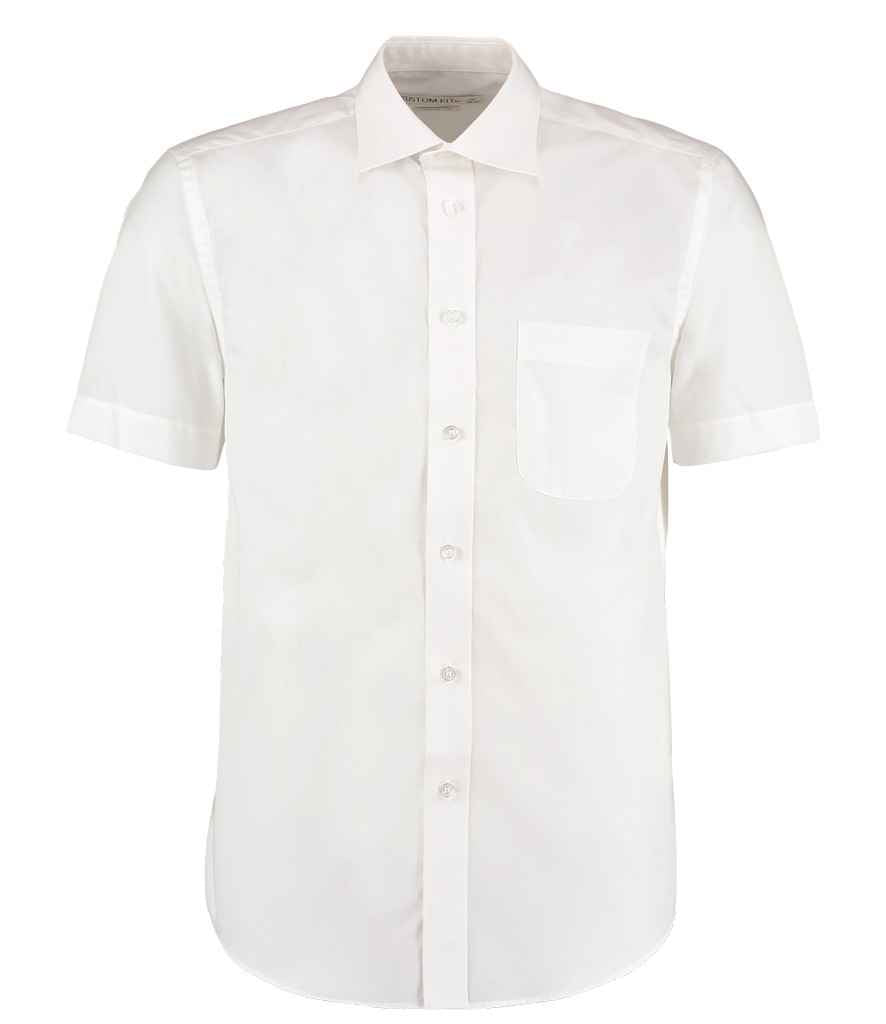 Kustom Kit - Short Sleeve Classic Fit Business Shirt - K102 WHI 14.5