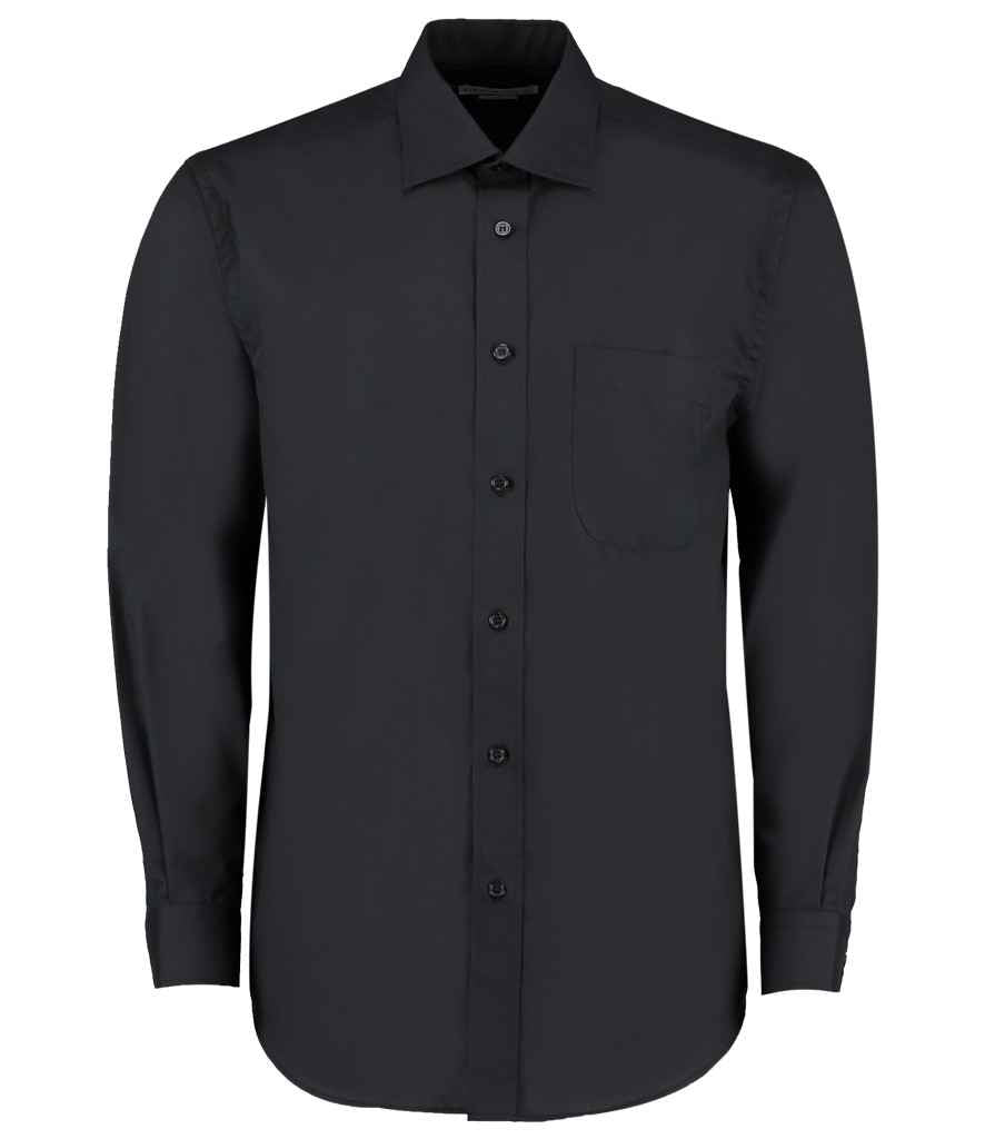 Kustom Kit - Long Sleeve Classic Fit Business Shirt - K104 BLK 14.5