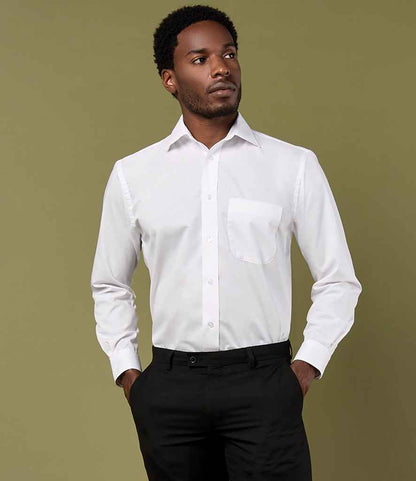 Kustom Kit - Long Sleeve Classic Fit Business Shirt - K104 WHI 14.5
