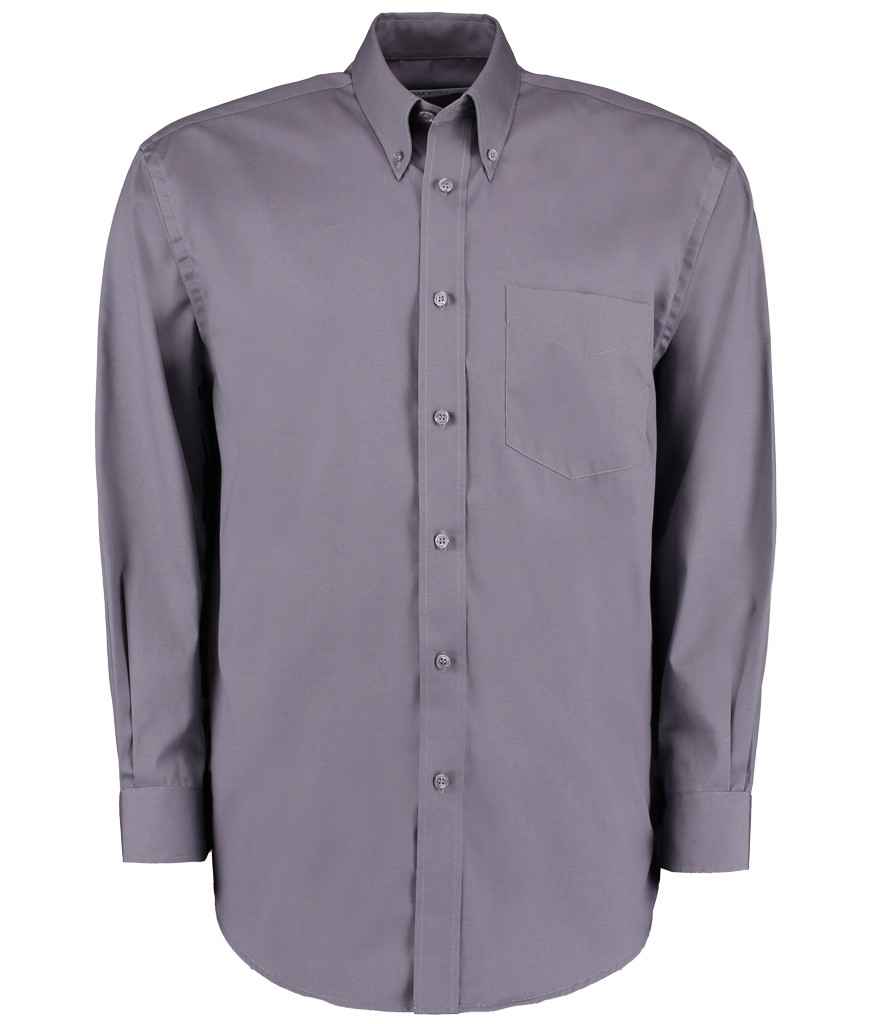 Kustom Kit - Premium Long Sleeve Classic Fit Oxford Shirt - K105 CHA 14.5