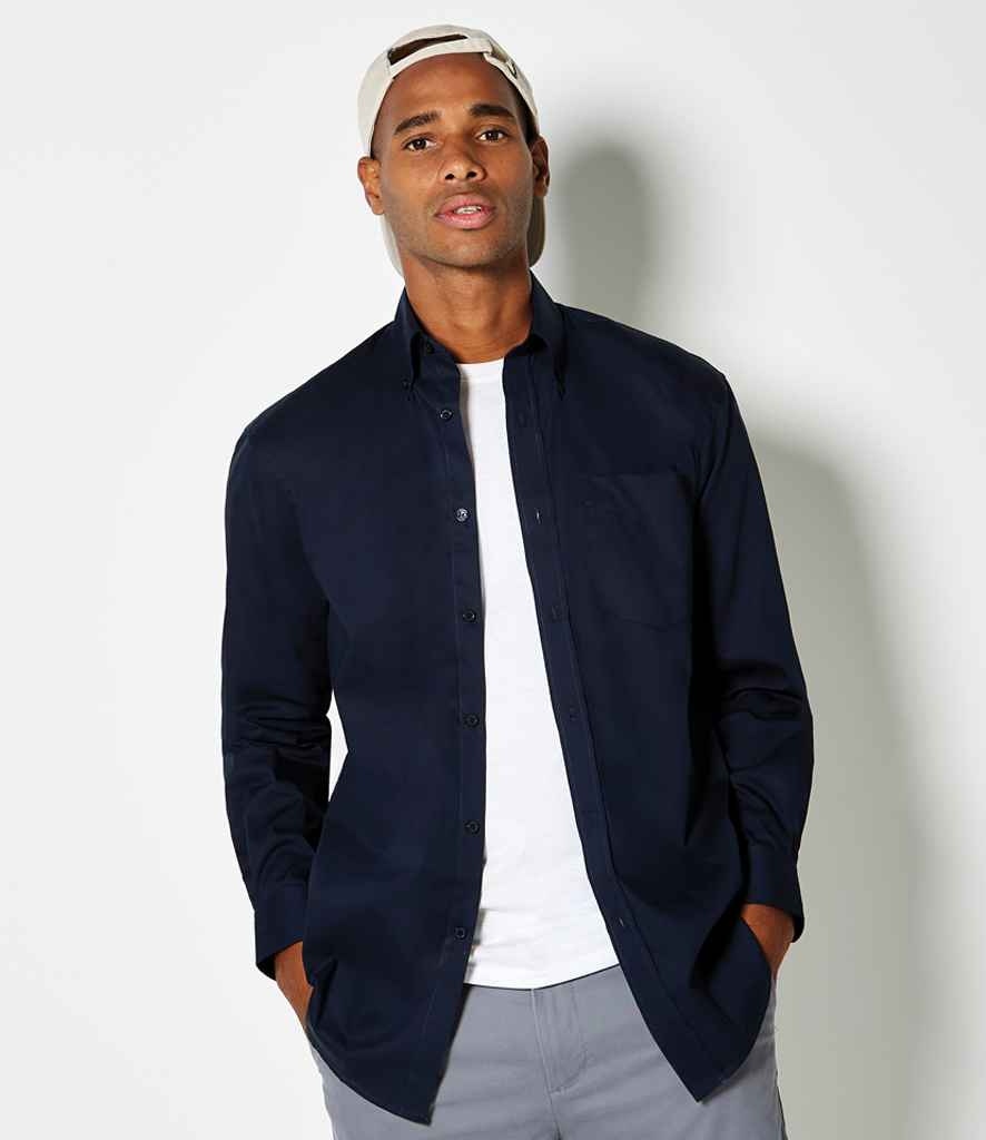 Kustom Kit - Premium Long Sleeve Classic Fit Oxford Shirt - Pierre Francis