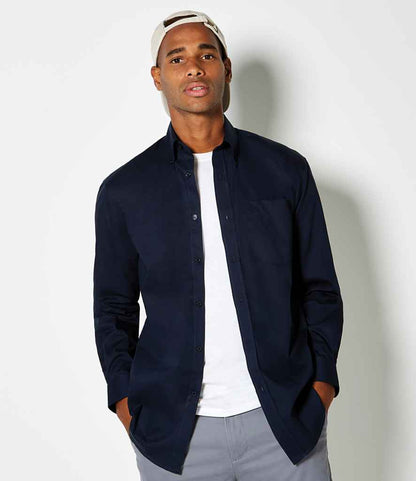 Kustom Kit - Premium Long Sleeve Classic Fit Oxford Shirt - Pierre Francis