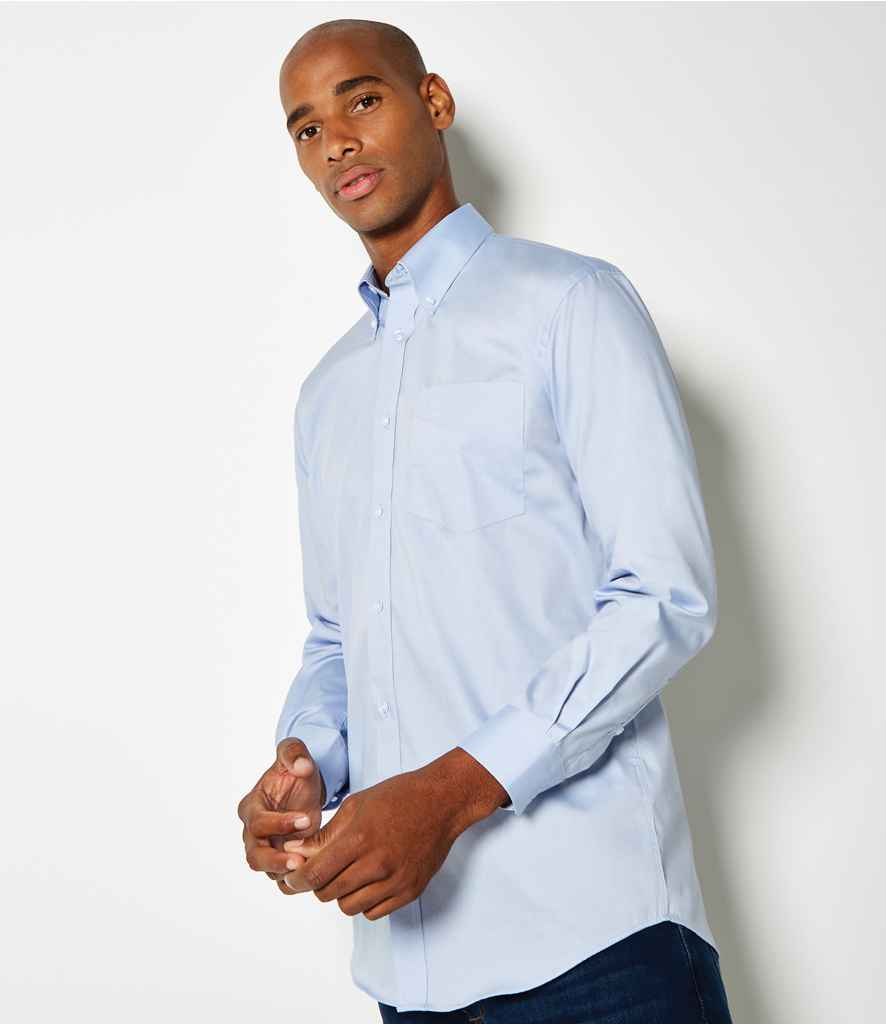 Kustom Kit - Premium Long Sleeve Classic Fit Oxford Shirt - Pierre Francis