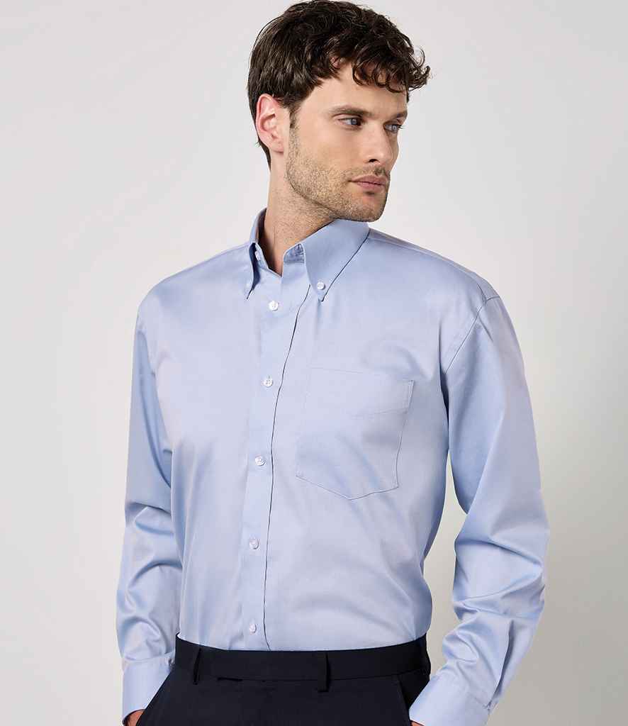 Kustom Kit - Premium Long Sleeve Classic Fit Oxford Shirt - K105 LBL 13.5