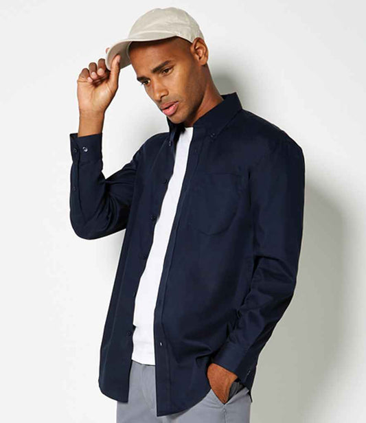 Kustom Kit - Premium Long Sleeve Classic Fit Oxford Shirt - Pierre Francis