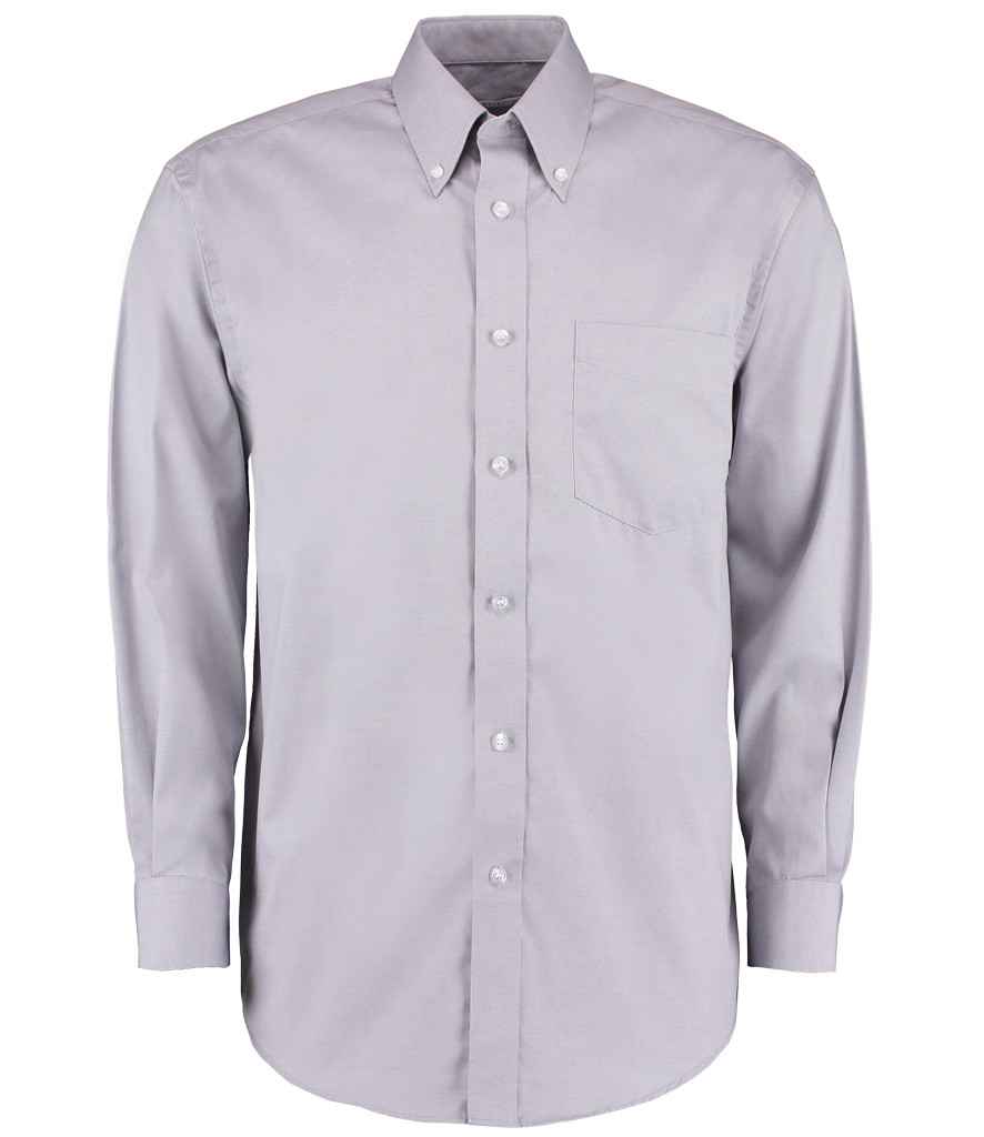 Kustom Kit - Premium Long Sleeve Classic Fit Oxford Shirt - K105 SIL 14.5