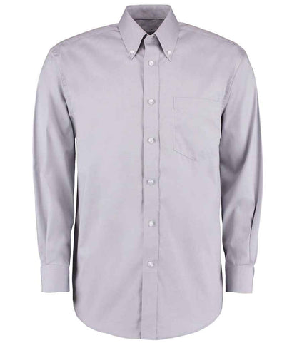 Kustom Kit - Premium Long Sleeve Classic Fit Oxford Shirt - K105 SIL 14.5