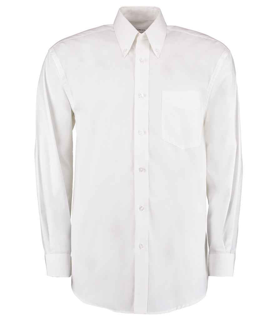 Kustom Kit - Premium Long Sleeve Classic Fit Oxford Shirt - K105 WHI 13.5