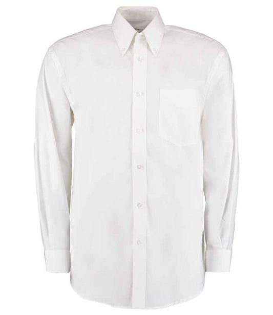 Kustom Kit - Premium Long Sleeve Classic Fit Oxford Shirt - K105 WHI 13.5