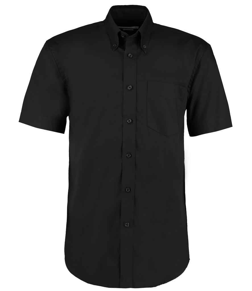 Kustom Kit - Premium Short Sleeve Classic Fit Oxford Shirt - K109 BLK 14.5