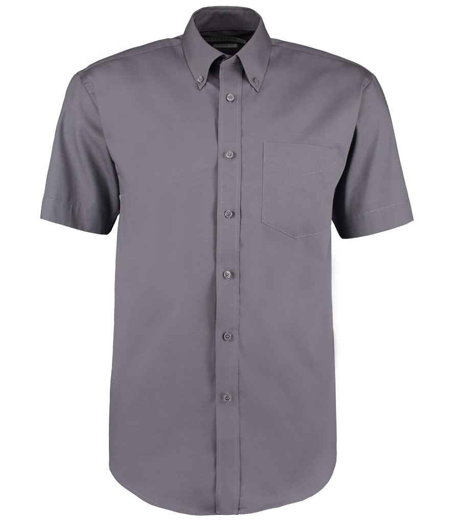 Kustom Kit - Premium Short Sleeve Classic Fit Oxford Shirt - K109 CHA 14.5