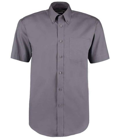 Kustom Kit - Premium Short Sleeve Classic Fit Oxford Shirt - K109 CHA 14.5