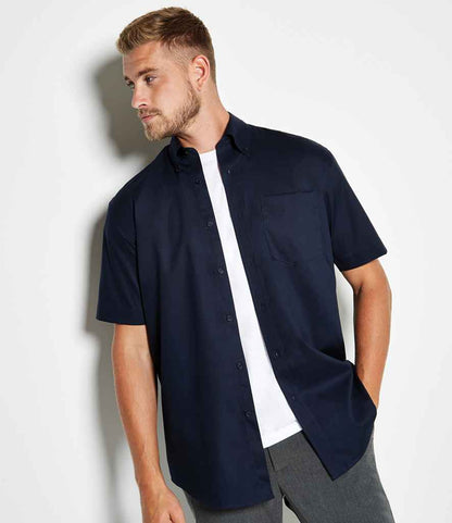 Kustom Kit - Premium Short Sleeve Classic Fit Oxford Shirt - Pierre Francis