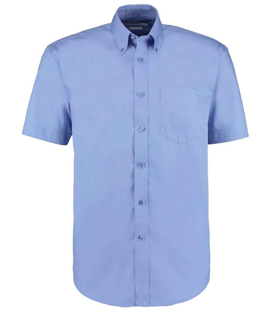 Kustom Kit - Premium Short Sleeve Classic Fit Oxford Shirt - K109 MBL 14.5