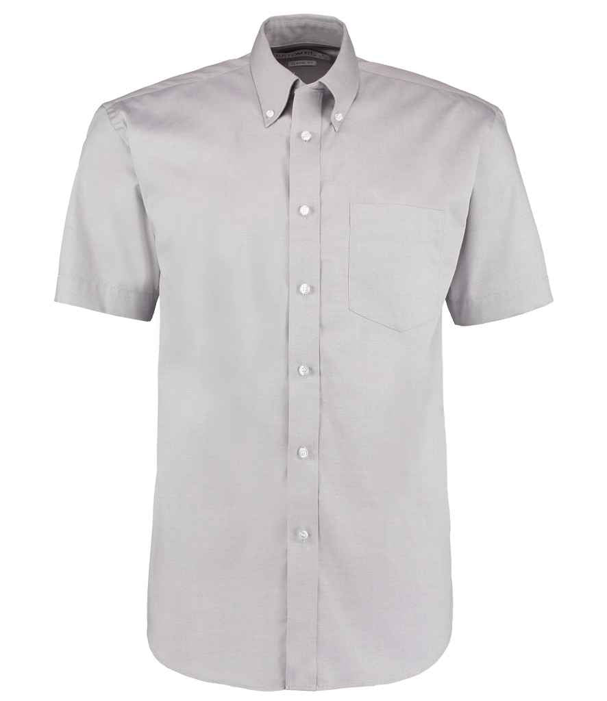 Kustom Kit - Premium Short Sleeve Classic Fit Oxford Shirt - K109 SIL 14.5