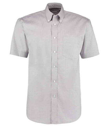 Kustom Kit - Premium Short Sleeve Classic Fit Oxford Shirt - K109 SIL 14.5
