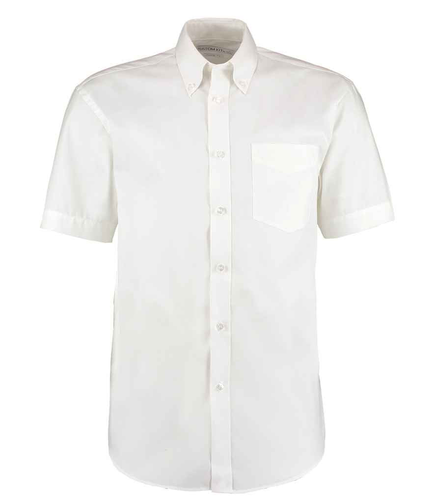 Kustom Kit - Premium Short Sleeve Classic Fit Oxford Shirt - K109 WHI 13.5