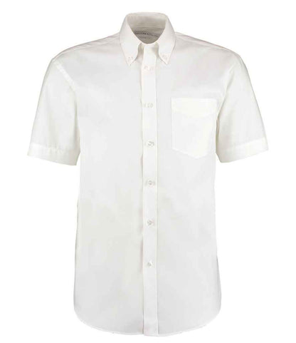 Kustom Kit - Premium Short Sleeve Classic Fit Oxford Shirt - K109 WHI 13.5