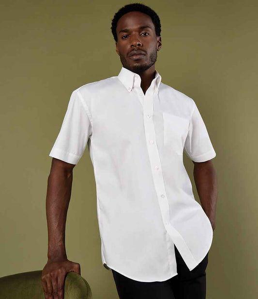 Kustom Kit - Premium Short Sleeve Classic Fit Oxford Shirt - K109 WHI 13.5