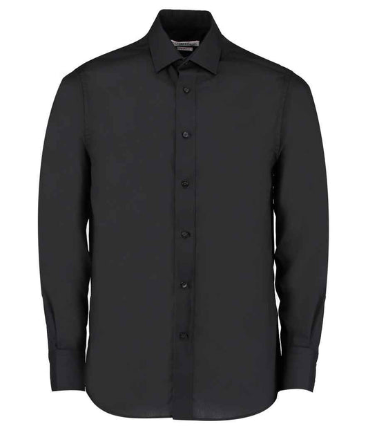 Kustom Kit - Long Sleeve Tailored Business Shirt - K131 BLK 14.5