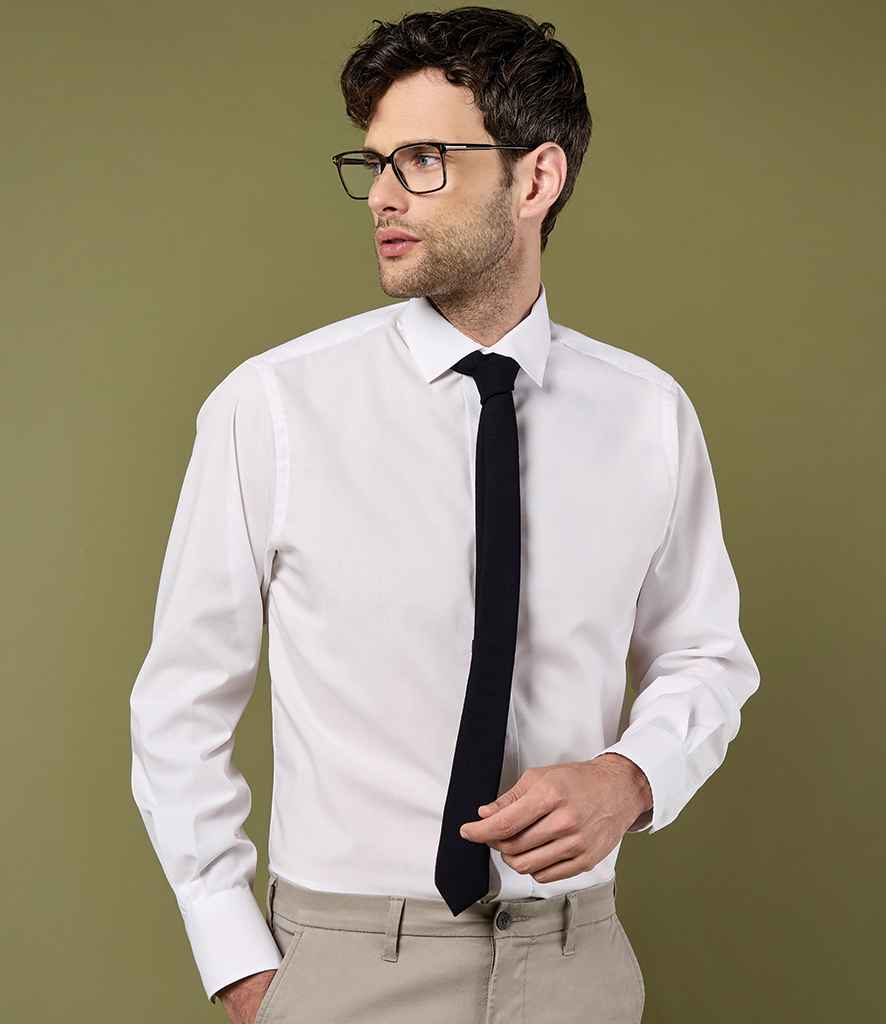 Kustom Kit - Long Sleeve Tailored Business Shirt - K131 WHI 14.5