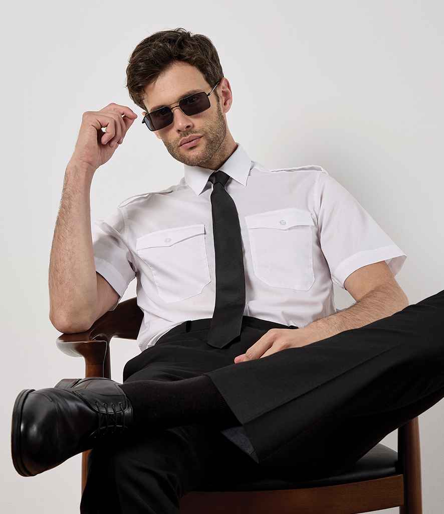 Kustom Kit - Chemise pilote sur mesure à manches courtes