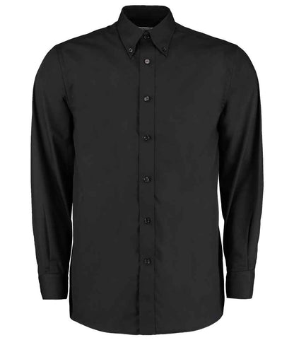 Kustom Kit - Long Sleeve Classic Fit Workforce Shirt - K140 BLK S