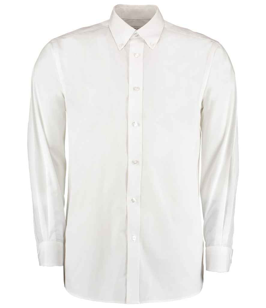 Kustom Kit - Long Sleeve Classic Fit Workforce Shirt - K140 WHI S