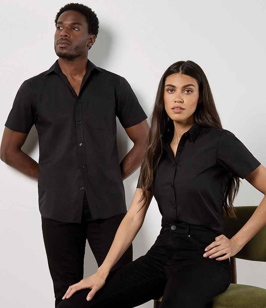 Kustom Kit - Short Sleeve Tailored Poplin Shirt - Pierre Francis