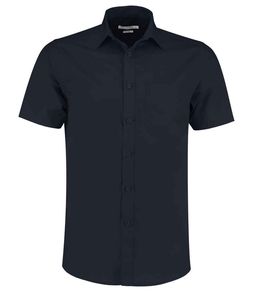 Kustom Kit - Short Sleeve Tailored Poplin Shirt - K141 DKN 14.5