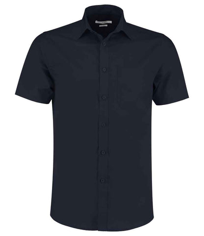 Kustom Kit - Short Sleeve Tailored Poplin Shirt - K141 DKN 14.5