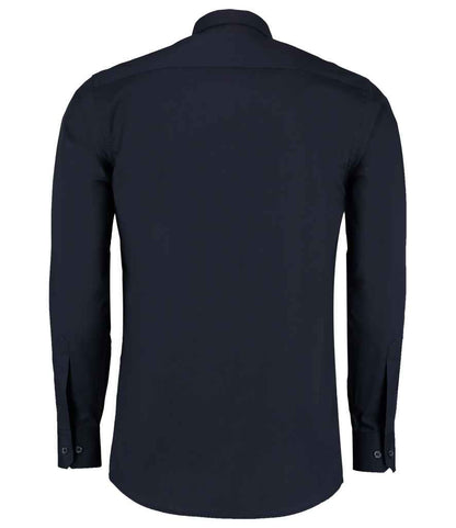 Kustom Kit - Long Sleeve Tailored Poplin Shirt - Pierre Francis