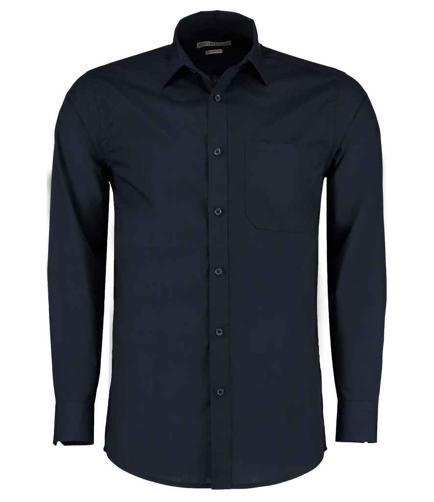 Kustom Kit - Long Sleeve Tailored Poplin Shirt - K142 DKN 14.5