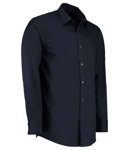 Kustom Kit - Long Sleeve Tailored Poplin Shirt - Pierre Francis