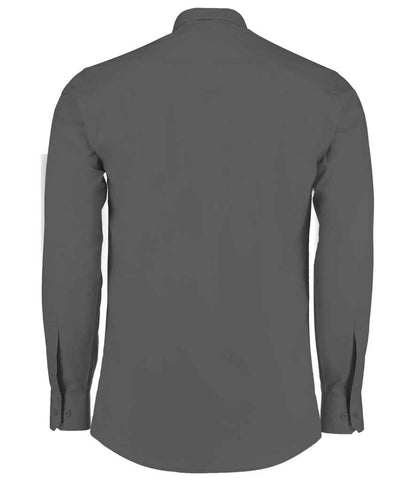 Kustom Kit - Long Sleeve Tailored Poplin Shirt - Pierre Francis